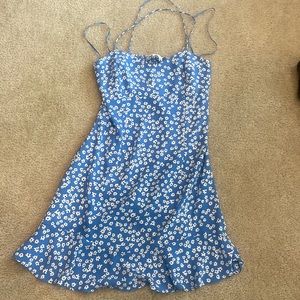 Zara Blue Floral Mini Dress